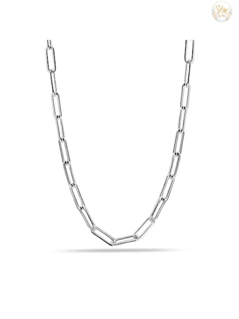 925 Sterling Silver Paperclip Chain Necklace for Women Men Teen, 18-36 Inch,